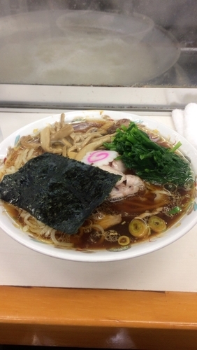 「青島チャーシュー+ほうれん草50円、メンマ50円」@青島食堂 秋葉原店の写真