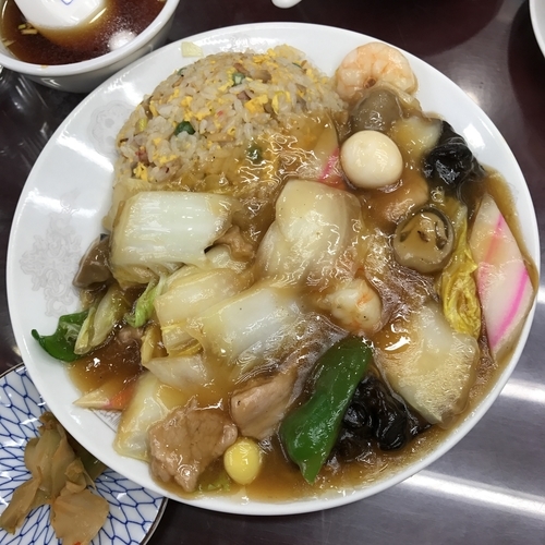 「五目あんかけ炒飯」@満洲園の写真