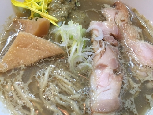 「[季節限定]らーめん牡蠣搾り」@鮮魚らーめん 五ノ神水産の写真