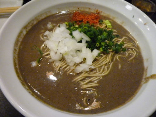 「【限定】極濃焼き味噌鬼煮干」@灰汁中華 丿貫 福富町本店の写真