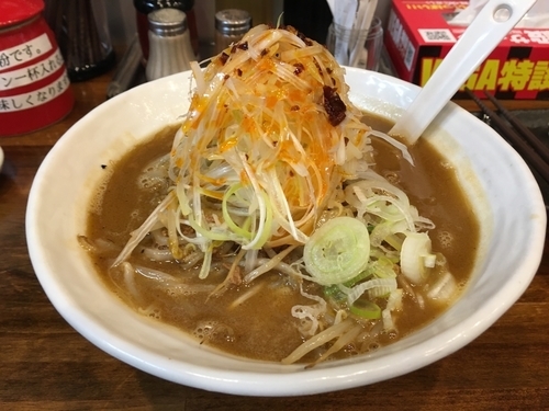 「辛ネギ味噌らーめん」@麦家の写真