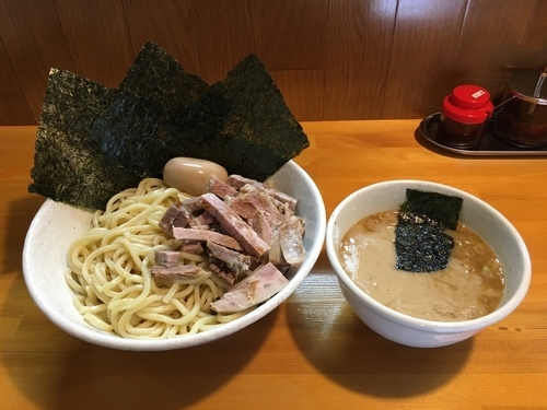 「チャーシューつけ麺＋海苔＋beer」@麺屋 永太の写真