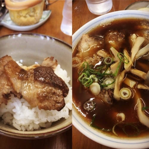 「チャーシューメン+ライス」@ラーメン専門店 まるたやの写真