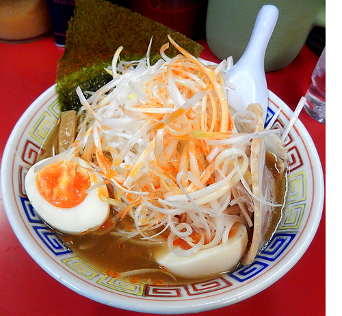 「塩・中華そば＋葱（950円）」@らーめん弁慶 浅草本店の写真