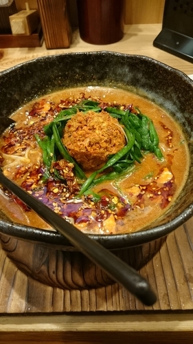 「辛いどろ味噌麺」@味噌が一番 西武新宿駅前店の写真