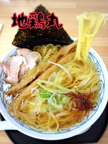 「牛と地鶏の濃厚中華そば￥750」@中華そば 地鶏丸の写真