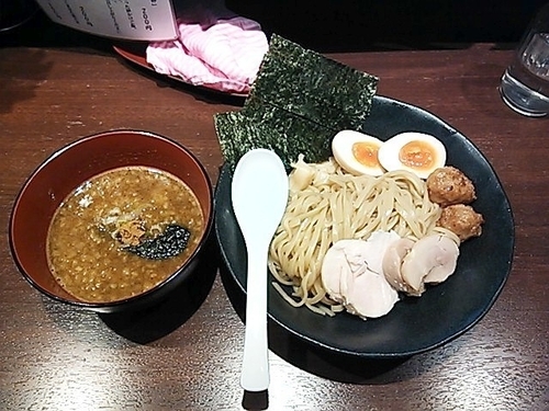 「濃厚鶏×鰹つけそば」@濃厚鶏そば 暁月 荻窪店の写真