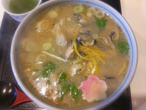 「牡蠣みそらーめん（具が倍、太麺）」@京風らーめん・あんみつ はなむらの写真
