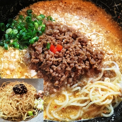 「坦々麺＋光麺」@豆でっぽうの写真