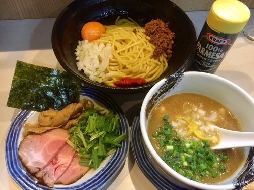 「【夜の部限定】辛玉つけめん ￥900」@麺屋 扇 SENの写真