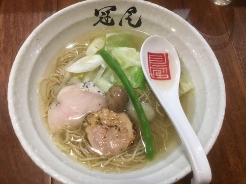 「鶏清湯らぁめん800円」@らぁめん冠尾 恵比寿西店の写真