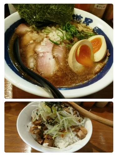 「特製煮干しそば ＋チャーシュー丼」@濃厚煮干しそば 麺匠 濱星 関内店の写真