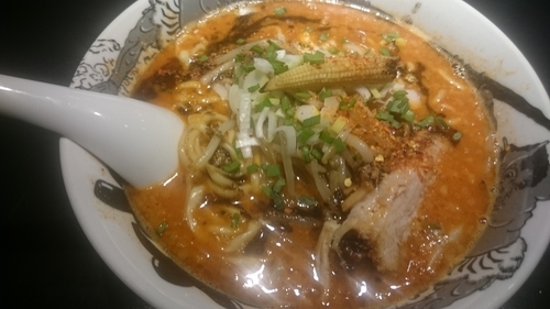 「カラシビ味噌らー麺（800円）半飯（100円）」@カラシビ味噌らー麺 鬼金棒 池袋店の写真