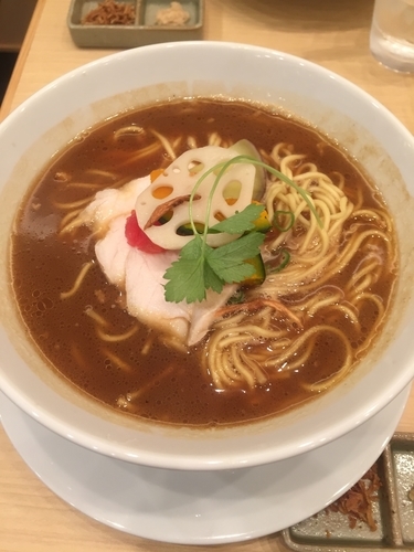 「鶏白湯味噌SOBA、大盛り」@銀座 篝 大手町店の写真