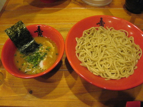 「豚鶏つけめん」@赤備の写真