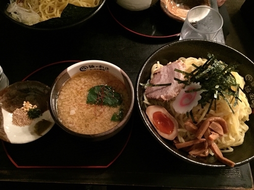 「白つけ麺(大盛サービス)」@ら〜麺の創造 つけ麺岡崎の写真