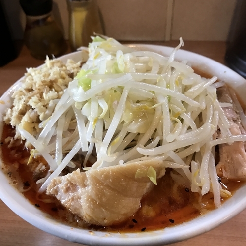 「辛くない塩　しょうが　豚増し　850＋50＋150円」@豚星。の写真