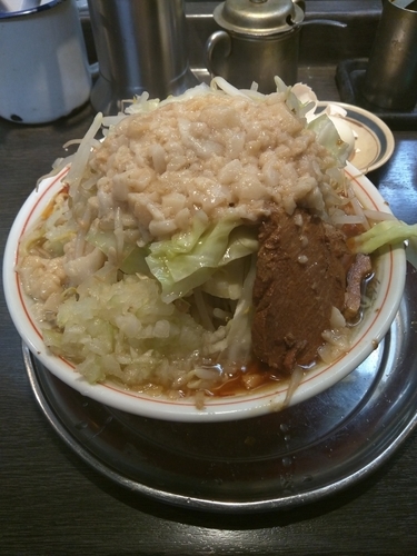 「中ラーメン（油増し）」@麺屋 婆娑羅の写真