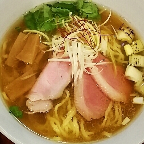「鴨出汁（黒）７８０円」@麺屋 葵の写真