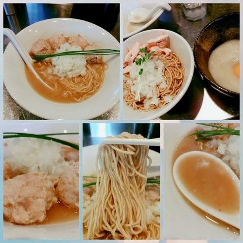 「鴨白湯　900円＋さんじ玉」@日の丸さんじの写真