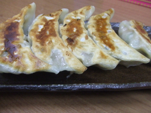 「自家製焼餃子　３５０円」@熱血らーめん in Yokohamaの写真