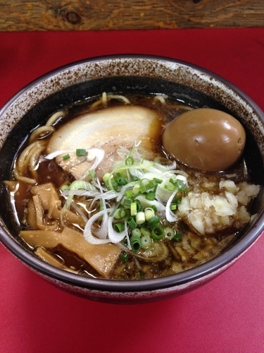 「昆布出汁魚介麺  味玉(ラーパス)」@自家製麺 義匠 森田製麺所の写真
