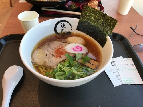 「醤油 味玉 らーめん」@らーめん鏡花 ららぽーと立川立飛店の写真