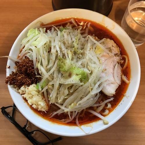 「辛麺＋コレ（本格豚カレー＋追いめし）」@豚星。の写真