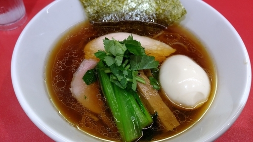 「清湯醤油＋玉子＋ﾁｬｰｼｭｰ飯」@麺喰屋 澤 江戸川R14号本店の写真