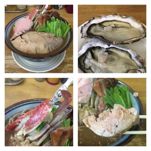 「師走の一杯 活殻牡蠣味噌蕎麦 C 店主におまかせ ¥2000」@MENYA 食い味の道有楽の写真