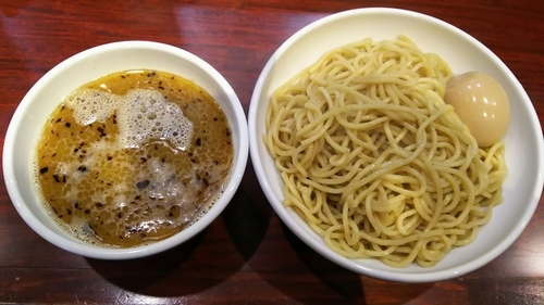 「つけ大(あつもり)＋半熟味玉」@鶏だし中華そば かね壱 KANEICHIの写真