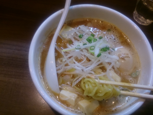 「【12月限定】オイスターラーメン チゲカキラーメン」@鶏の穴 白山店の写真