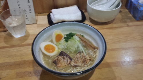 「鰤らあめん　塩730円+ラーパス味玉」@めんや 正明の写真