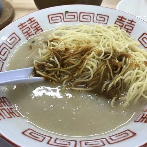 「ラーメン カレー替え玉 700＋250円」@博多元気一番！！ 春吉1丁目1-1店の写真