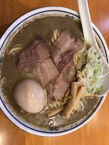 「こくにぼ中華そば+大盛+味玉1000円」@中華そばムタヒロ 国立店の写真