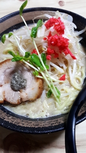 「カニ味噌山賊麺大盛」@上州山賊麺 大大坊の写真