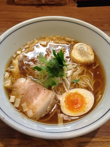 「秋刀魚節醤油SOBA」@麺家 Shumen Doushiの写真