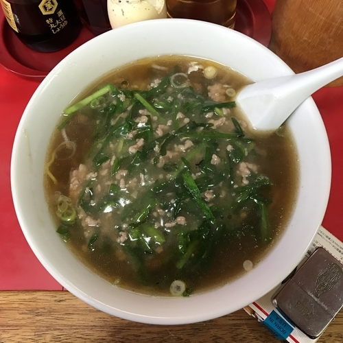 「スタミナ（ニラソバ）」@喜楽中華ソバ店の写真