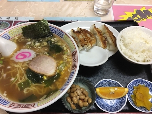 「ラーメン餃子定食」@華門の写真
