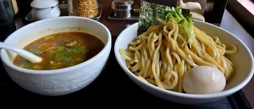 「つけ麺　大盛＋味玉」@麺屋 六弦の写真