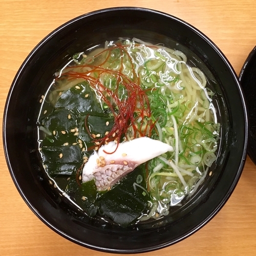 「鯛だし塩ラーメン280円」@スシロー 新横浜店の写真