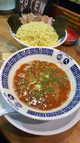 「タイ式つけ麺レギュラー」@御天 千駄ヶ谷店の写真