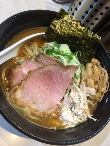 「【限定】濃厚赤味噌らーめん￥800＋辛挽肉・バター各￥100」@麺屋 扇 SENの写真