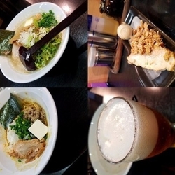 【限定】濃厚鶏白湯帆立の塩らぁめん+特製+和え玉+ビール