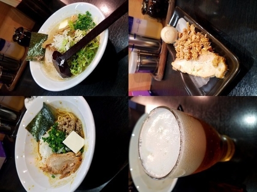 「【限定】濃厚鶏白湯帆立の塩らぁめん+特製+和え玉+ビール」@二代目狼煙 分店 弐の写真