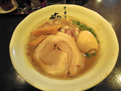 「濃厚煮干らーめん＋味玉　和え玉」@濃厚煮干らーめん 川むらの写真