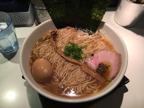 「焼きのり玉そば 大盛」@SOBAHOUSE金色不如帰の写真