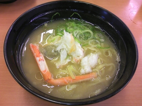 「新味！濃厚かに味噌ラーメン」@スシロー 幕張店の写真