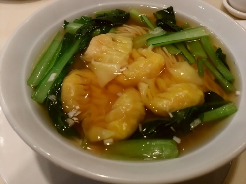 「海老ワンタン麺セット1080円」@美味飲茶酒楼の写真