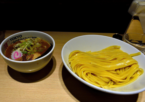 「特製つけ麺＋味玉　中盛」@TOKYO UNDER GROUND RAMEN 頑者の写真